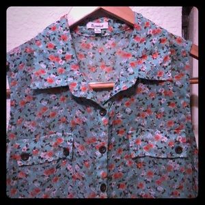 Button up flowing tank top